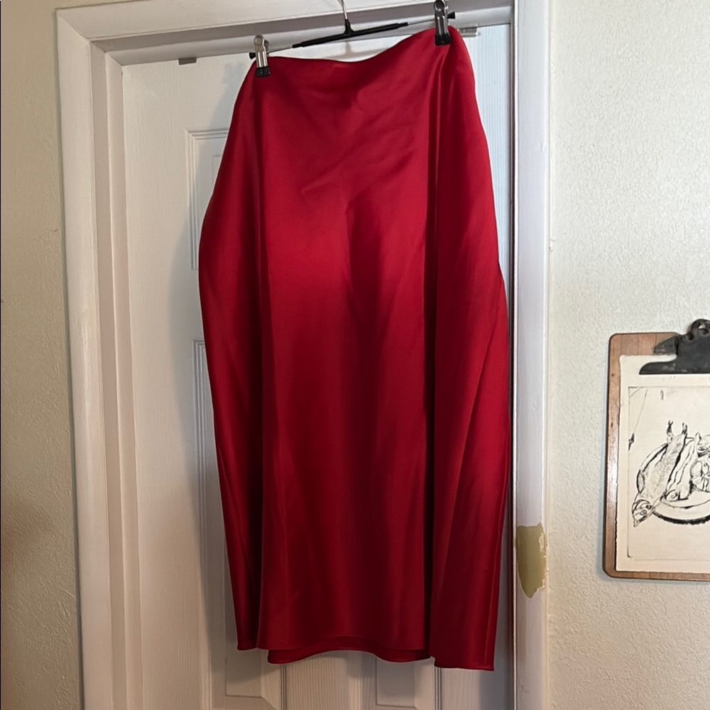 Universal Standard Red Pencil Skirt